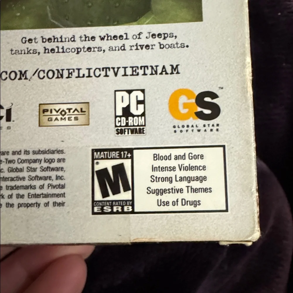 Conflict Vietnam PC CD-ROM 3 Game Discs
